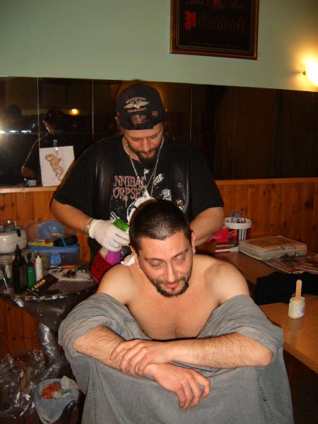 Logo 1�re victime de la journ�e tattoo au cheminot